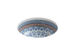 16-1/4" round undermount bathroom sink, no overflow