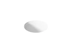 16-1/8" round undermount bathroom sink, no overflow