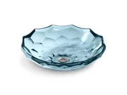 17-1/2" round vessel bathroom sink, no overflow