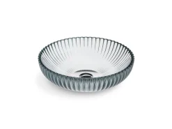 15" round vessel bathroom sink, no overflow