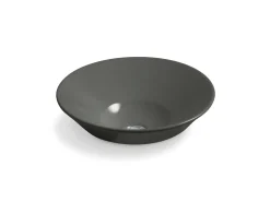 16-1/4" round vessel bathroom sink, no overflow