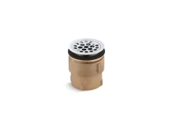 Service sink strainer for 2" caulk connection