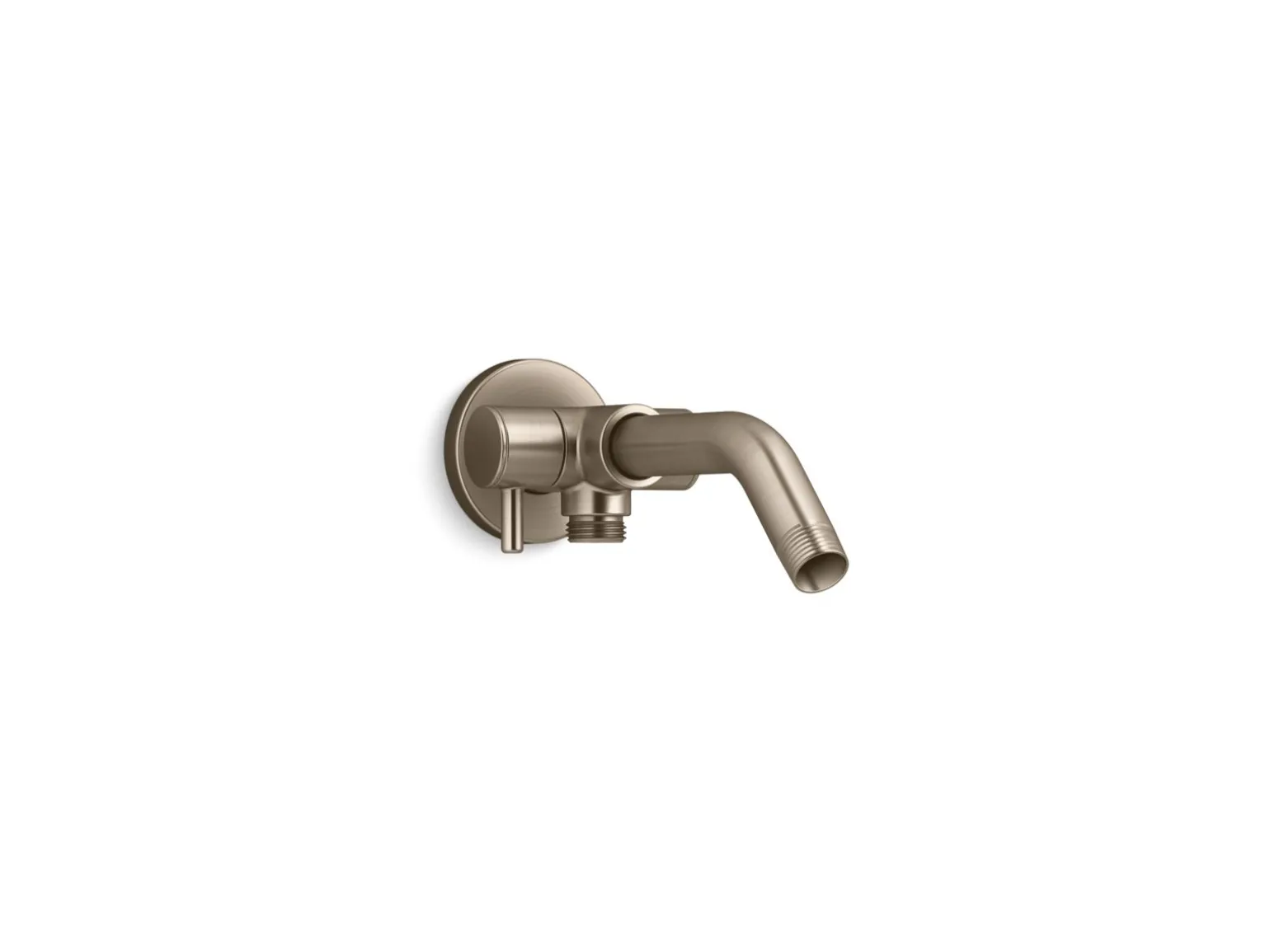 Shower arm with 3-way diverter
