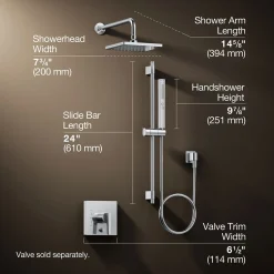 Showering kit, 1.75 gpm