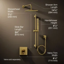 Showering kit, 1.75 gpm