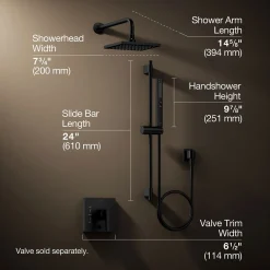 Showering kit, 1.75 gpm