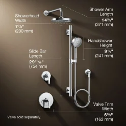 Showering kit, 2.5 gpm
