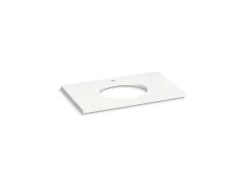 Silestone® 37" quartz vanity top with oval cutout