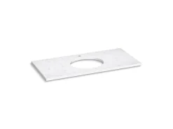 Silestone® 49" quartz vanity top with oval cutout