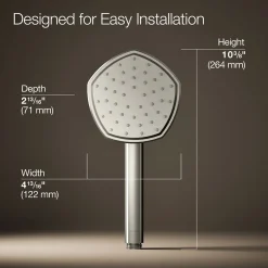 Single-function handshower, 1.75 gpm