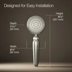 Single-function handshower, 1.75 gpm