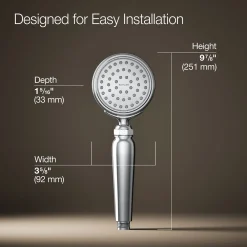 Single-function handshower, 2.5 gpm