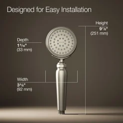 Single-function handshower, 2.5 gpm
