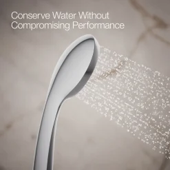 Single-function handshower with Eco-Boost