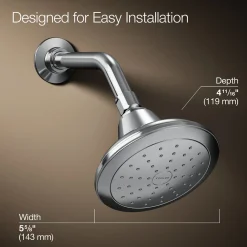 Single-function showerhead, 2.5 gpm