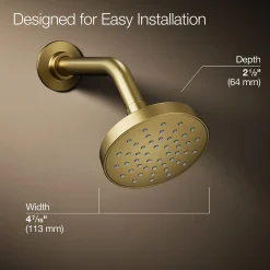 Single-function showerhead, 1.75 gpm