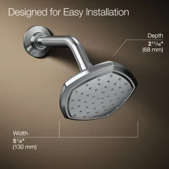 Single-function showerhead, 2.5 gpm