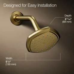 Single-function showerhead, 2.5 gpm