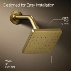 Single-function showerhead, 1.75 gpm