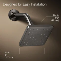 Single-function showerhead, 1.75 gpm