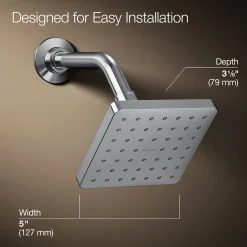 Single-function showerhead, 2.5 gpm