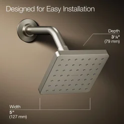 Single-function showerhead, 2.5 gpm