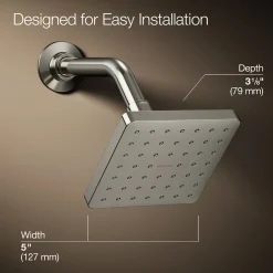 Single-function showerhead, 2.5 gpm