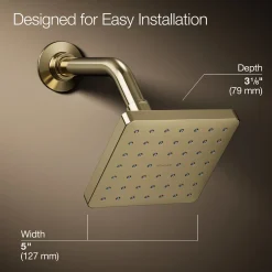 Single-function showerhead, 2.5 gpm