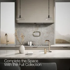 Single-handle bar sink faucet with two-function extended-reach spout