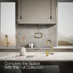 Single-handle bar sink faucet with two-function extended-reach spout