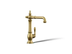Single-handle bar sink faucet