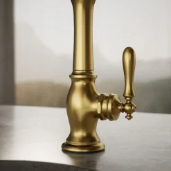 Single-handle bar sink faucet