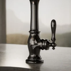 Single-handle bar sink faucet