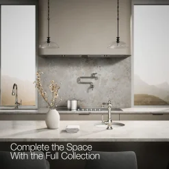 Single-handle bar sink faucet