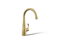 Single-handle bar sink faucet