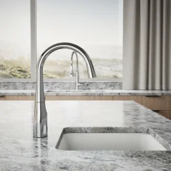 Single-handle bar sink faucet