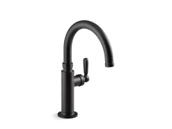 Single-handle bar sink faucet