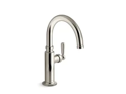 Single-handle bar sink faucet