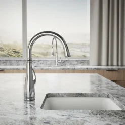 Single-handle bar sink faucet
