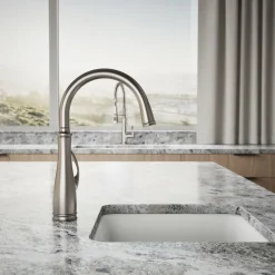 Single-handle bar sink faucet