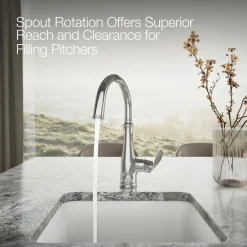 Single-handle bar sink faucet
