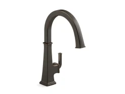 Single-handle bar sink faucet
