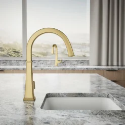 Single-handle bar sink faucet