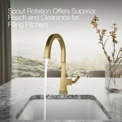 Single-handle bar sink faucet