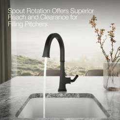 Single-handle bar sink faucet