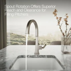 Single-handle bar sink faucet