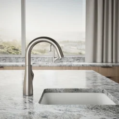Single-handle bar sink faucet