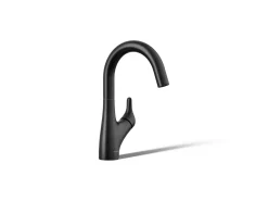 Single-handle bar sink faucet