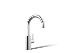 Single-handle bar sink faucet