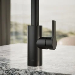 Single-handle bar sink faucet